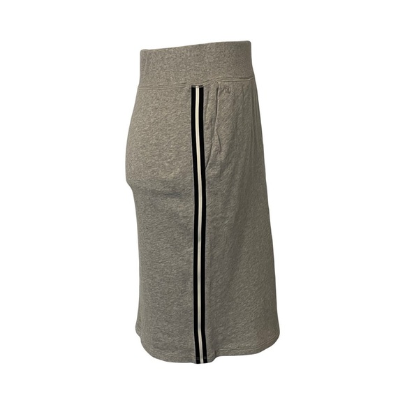 Ralph Lauren Jersey Grey Black & White Side Stripes Skirt XS - Picture 2 of 8